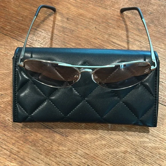 Authentic Chanel sunglasses and case